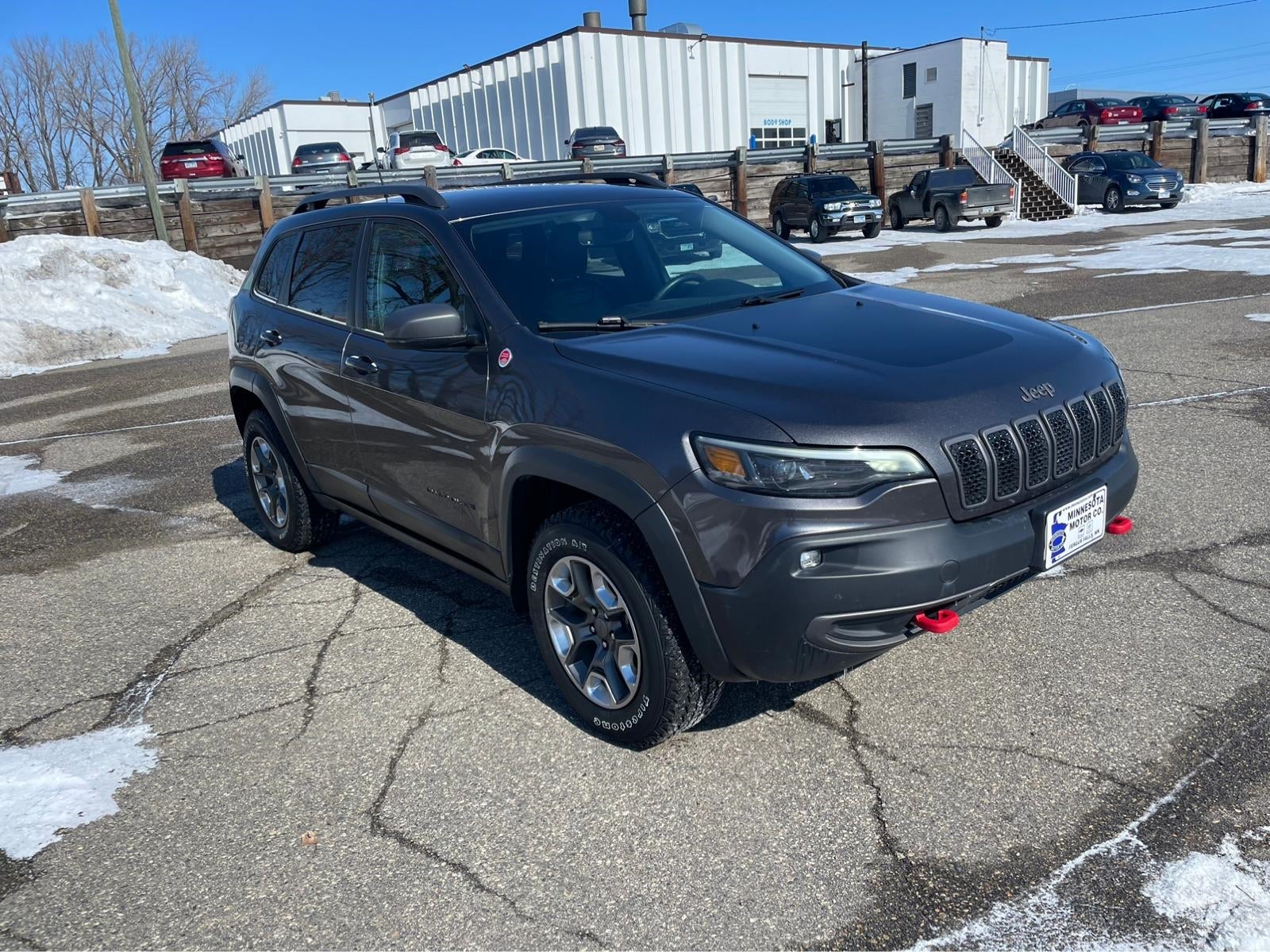 Used 2019 Jeep Cherokee Trailhawk with VIN 1C4PJMBX3KD328635 for sale in Fergus Falls, Minnesota