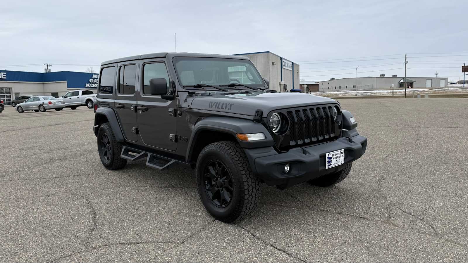 Used 2020 Jeep Wrangler Unlimited Willys with VIN 1C4HJXDG3LW242704 for sale in Fergus Falls, Minnesota