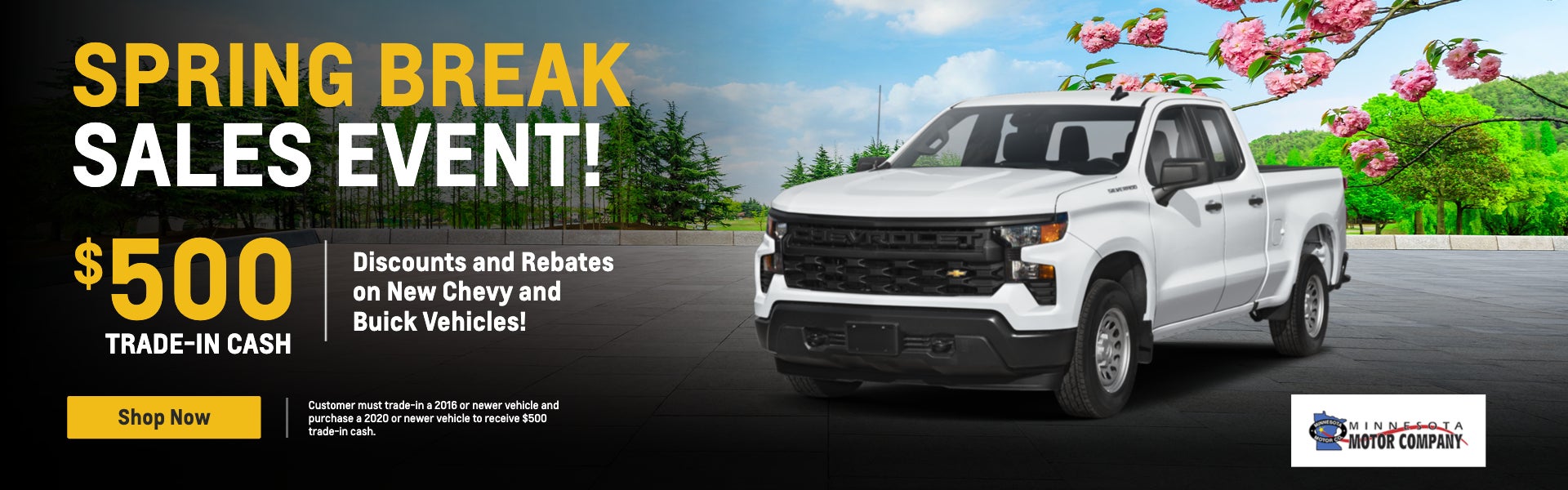 Spring Break Sales Event! $500 Trade-In Cash