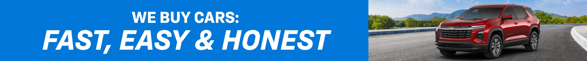 We Buy Cars: Fast, Easy & Honest